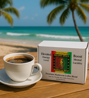 Island Spice 'Taste of the Island' Reggae Coffee Mushroom Blend K-Cups, Premium Single-Serve Coffee Pods with Adaptogenic Mushrooms, Perfect Morning Boost for Coffee Lovers and Wellness Enthusiasts, 16-Count Box