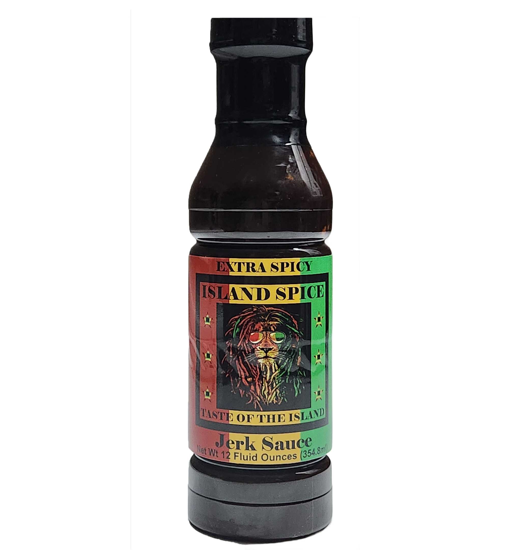 Island Spice “Taste of the Island” Jerk Sauce (Extra Spicy), Jamaican Caribbean Sauce, Perfect Condiment for Chicken Pork Beef Seafood Burgers and Vegetables, 12oz